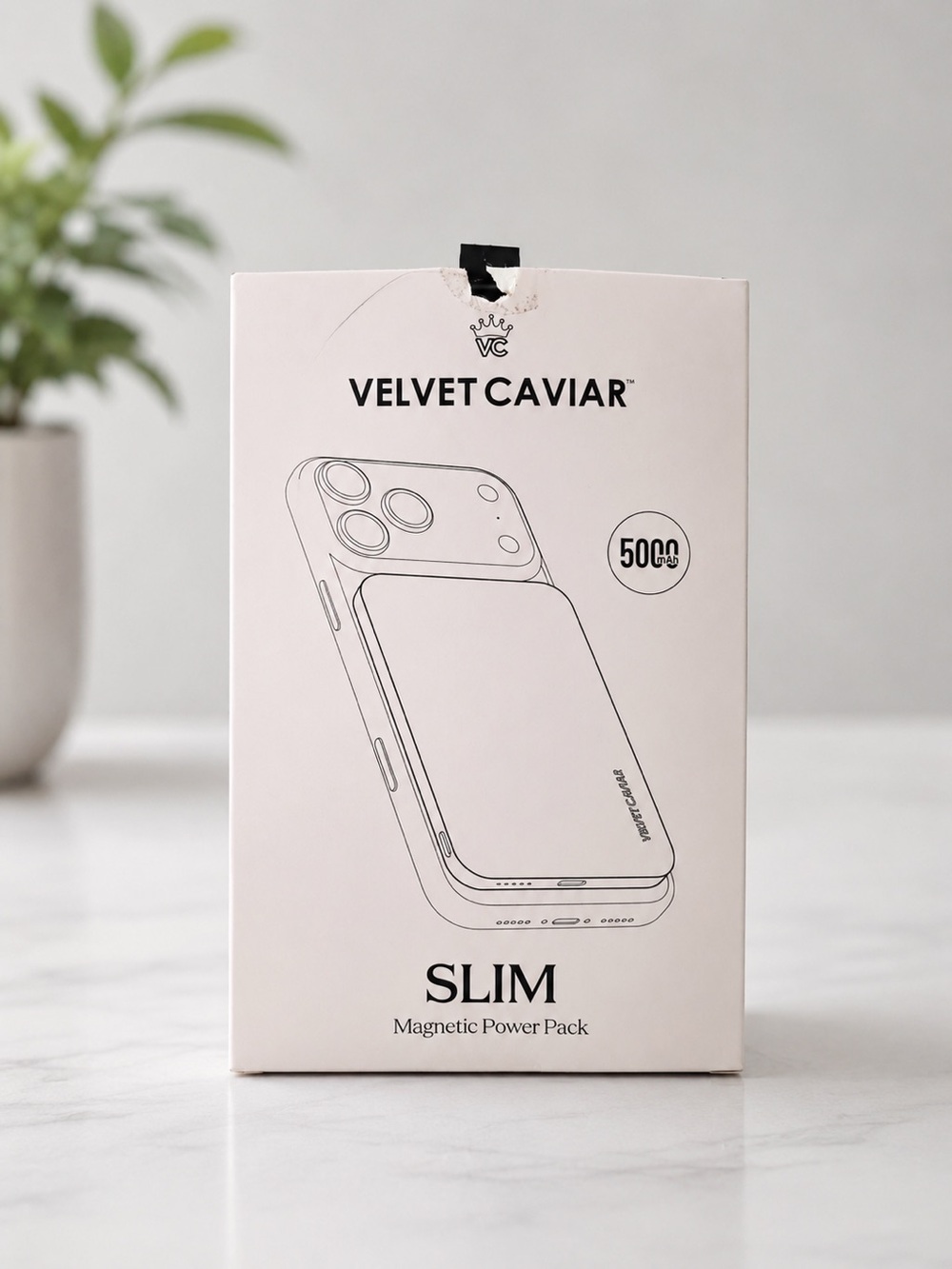 Velvet caviar Black Slim Portable MagSafe Charger Power Pack